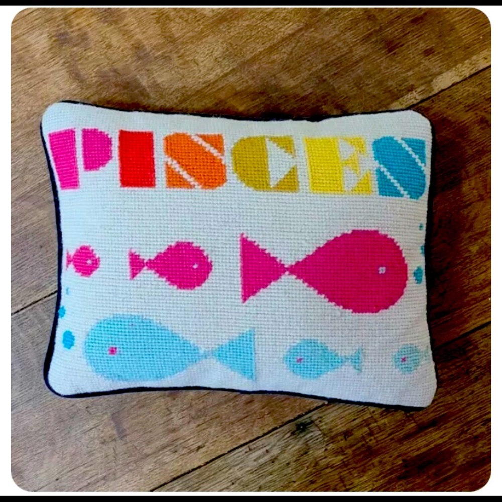 Jonathan Adler Pisces Zodiac Pillow, 9x12